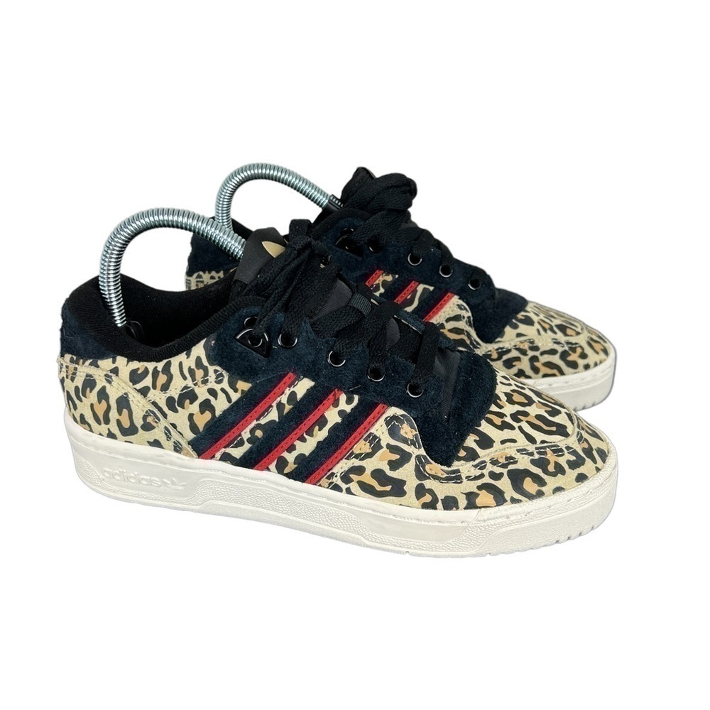 Adidas Rivalry Low Leopard Print Sneakers